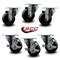 Service Caster Assure Parts 190CW3SHP23 Replacement Caster Set with Brakes, 6PK ASS-SCC-20S314-POS-3-TLB-3 - alternate 2